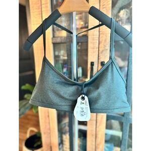 Prana Heavana Every Minute Sports Bra XL Black Heathered NEW